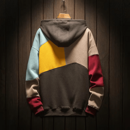 Hoodie Patchwork Colorblock Confort