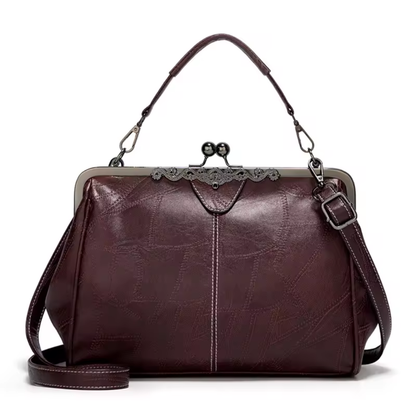 Améliane Sac à Main Vintage en Cuir | Sac Bandoulière Rétro et Intemporel