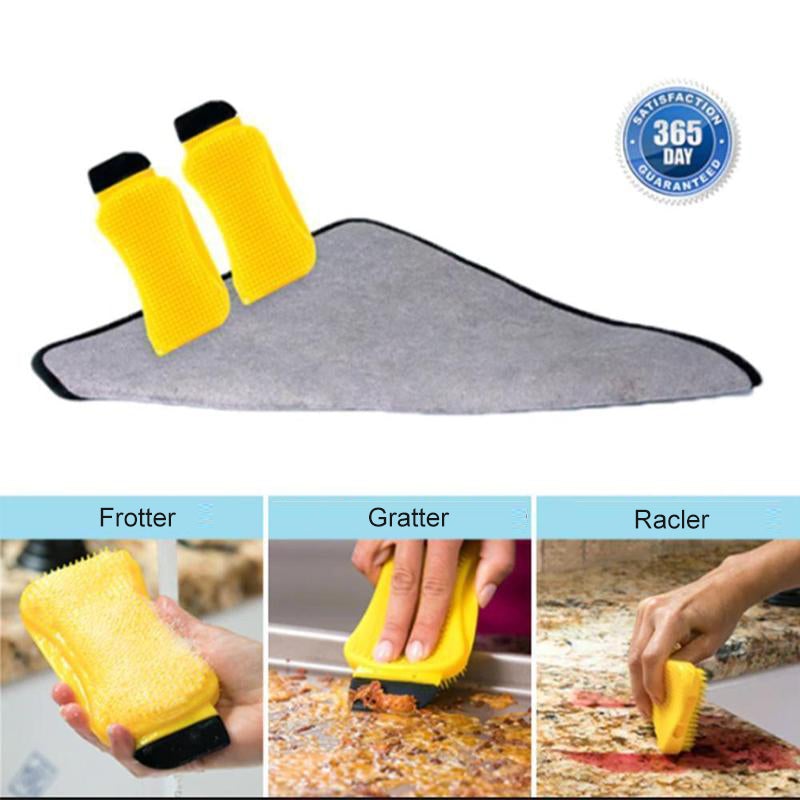 Éponge Silicone 3-en-1 Anti-Odeurs