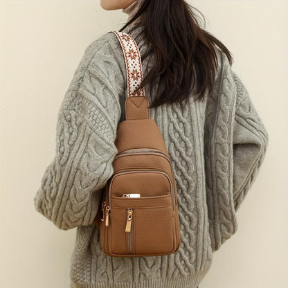Clémentea Sac à Bandoulière Rétro en Cuir | Sac a Main Compact pour Femme
