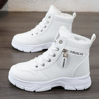 Bottines Hiver Femme – Doublure Fourrée – Lacets