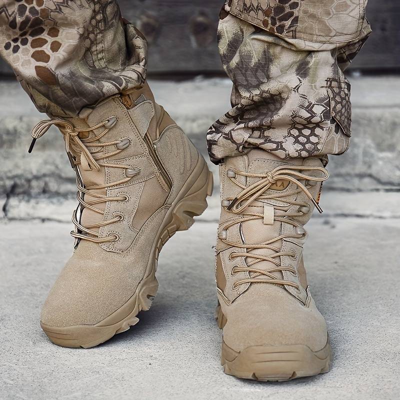 Bottes Tactiques – Semelle Antidérapante – Tige Montante