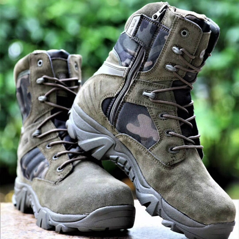 Bottes Tactiques – Semelle Antidérapante – Tige Montante