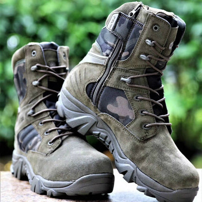 Bottes Tactiques – Semelle Antidérapante – Tige Montante