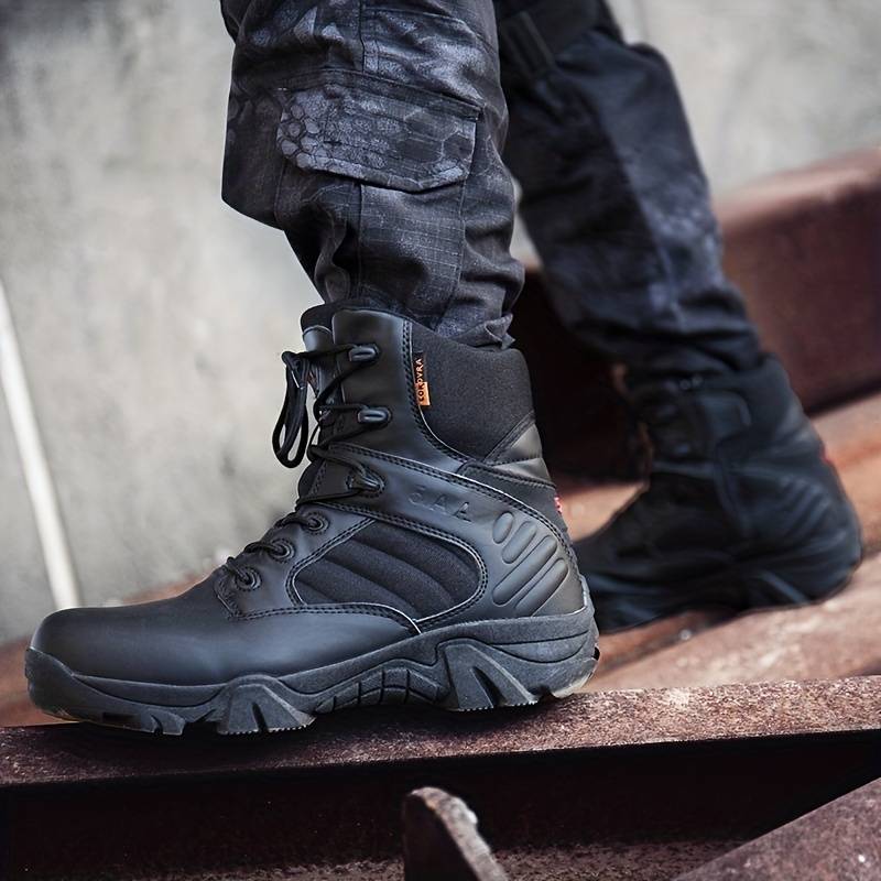 Bottes Tactiques – Semelle Antidérapante – Tige Montante