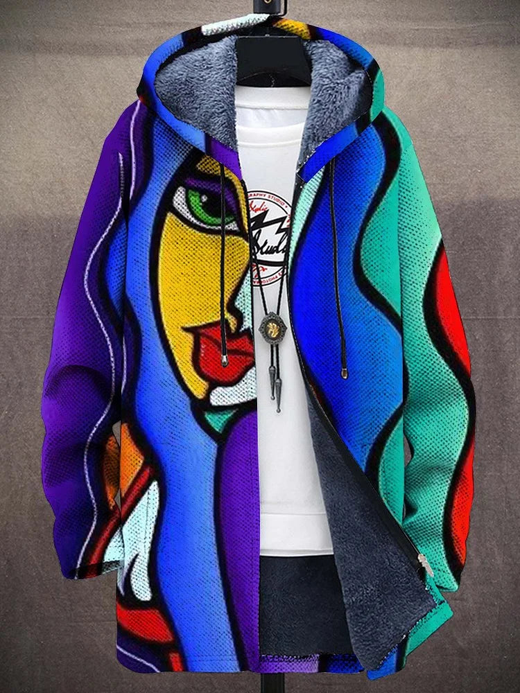 Émeraude Manteau Polaire Femme | Design Artistique & Chaleur Douillette Veste