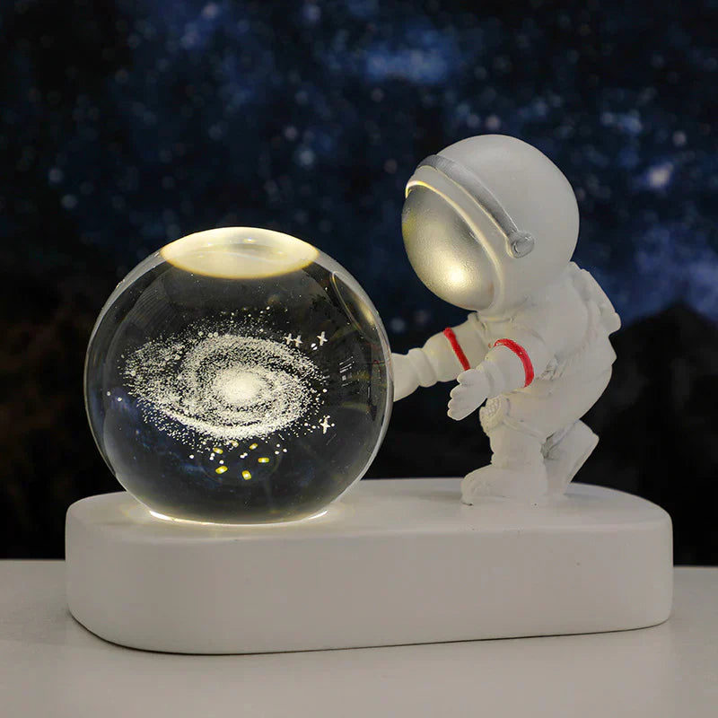 Astronaute Galactique Lumineux | Magie Cristalline LED