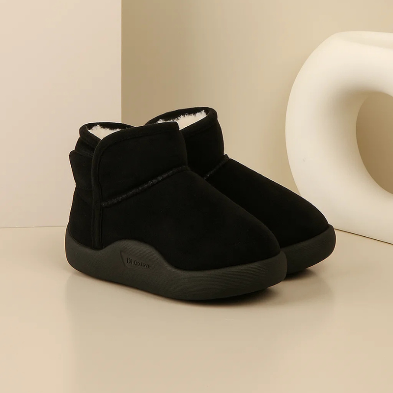 Chaussons Bébé – Fourrés – Scratch Hiver