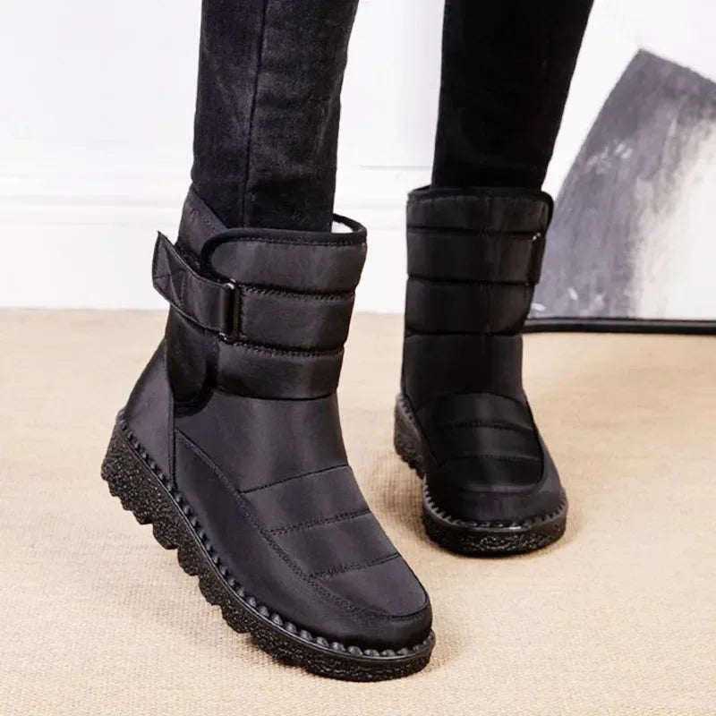 Bottes Neige Femme Hiver – Fermeture Scratch – Semelle Antidérapante