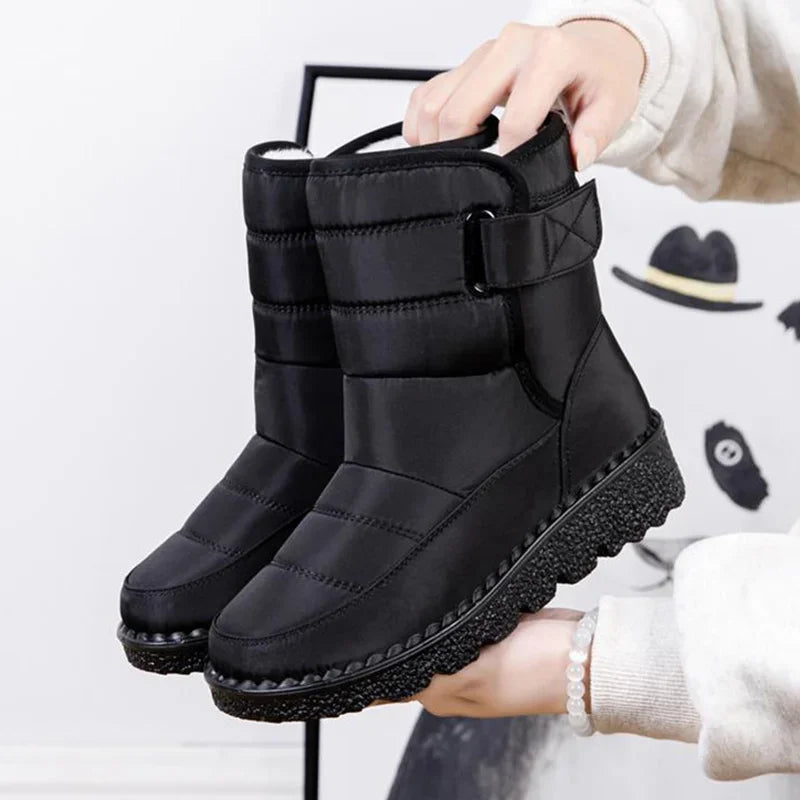 Bottes Neige Femme Hiver – Fermeture Scratch – Semelle Antidérapante