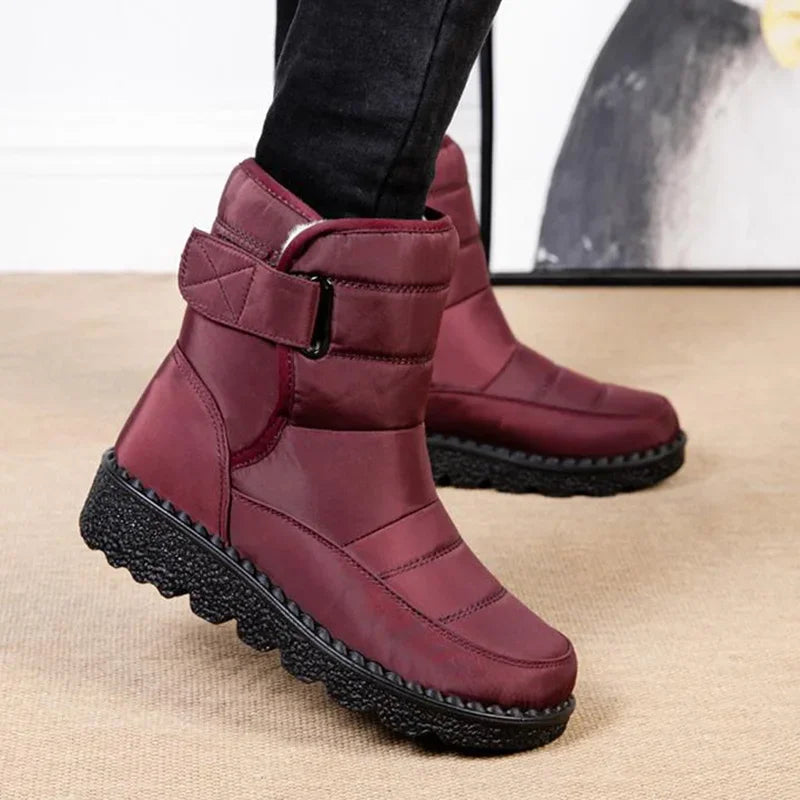 Bottes Neige Femme Hiver – Fermeture Scratch – Semelle Antidérapante