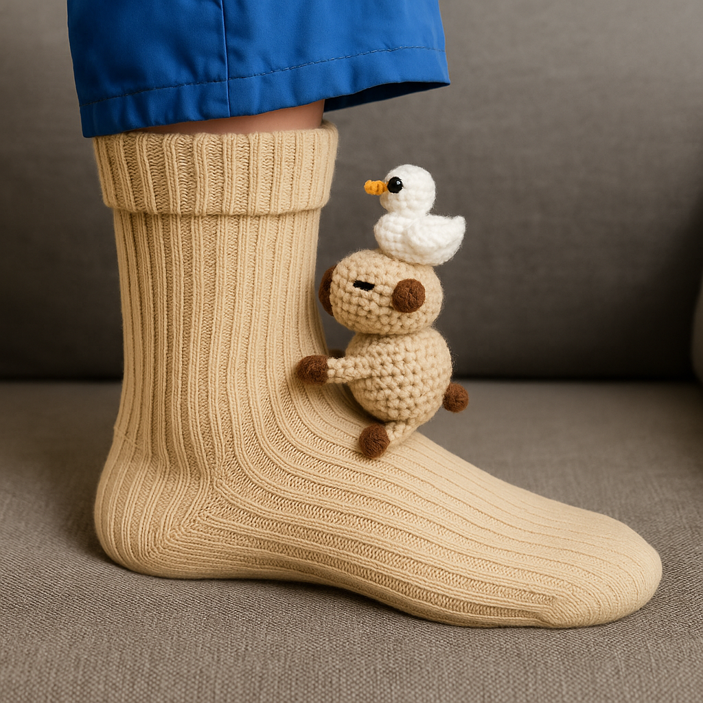 Chaussettes Pilou Antidérapantes 3D