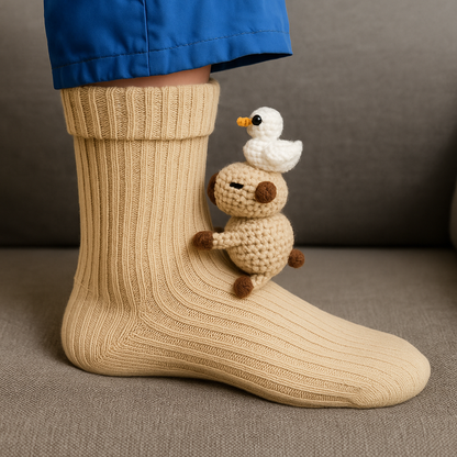 Chaussettes Pilou Antidérapantes 3D