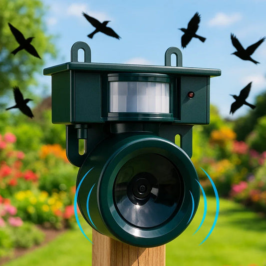 Répulsif Oiseaux Détecteur Mouvement Sonore