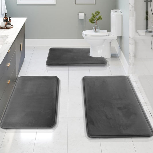Tapis de Bain Lot 3 – Absorbant – Antidérapant