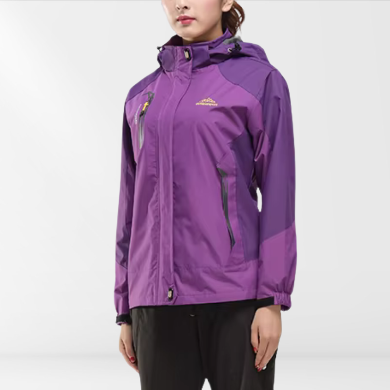 Veste de Randonnée Imperméable – Capuche Réglable – Poches Zippées