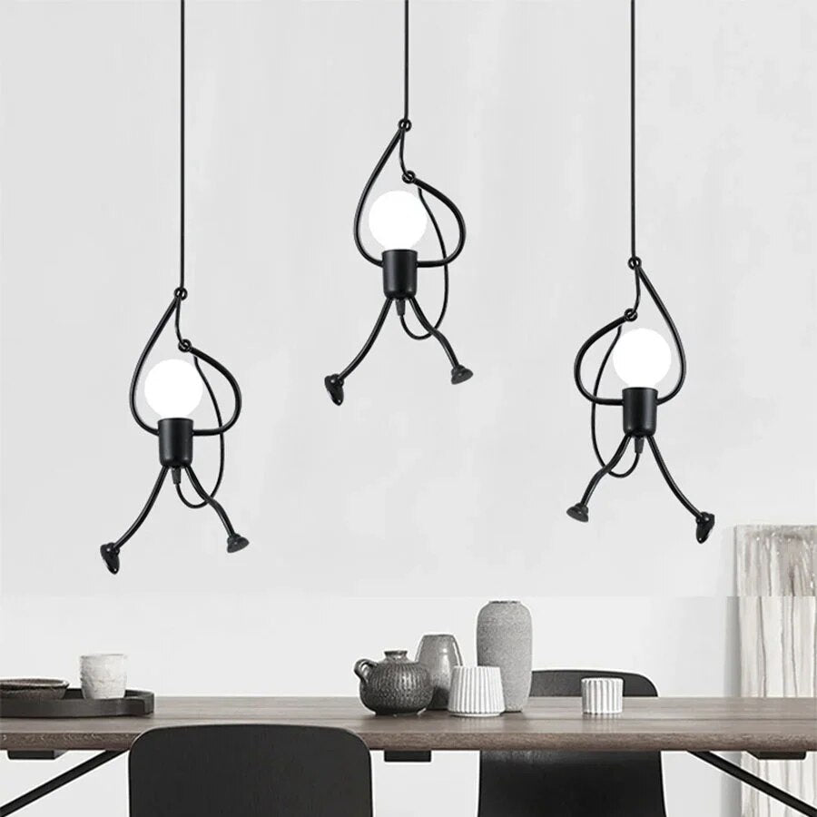Suspension Luminaire – Forme Personnage – Intérieur
