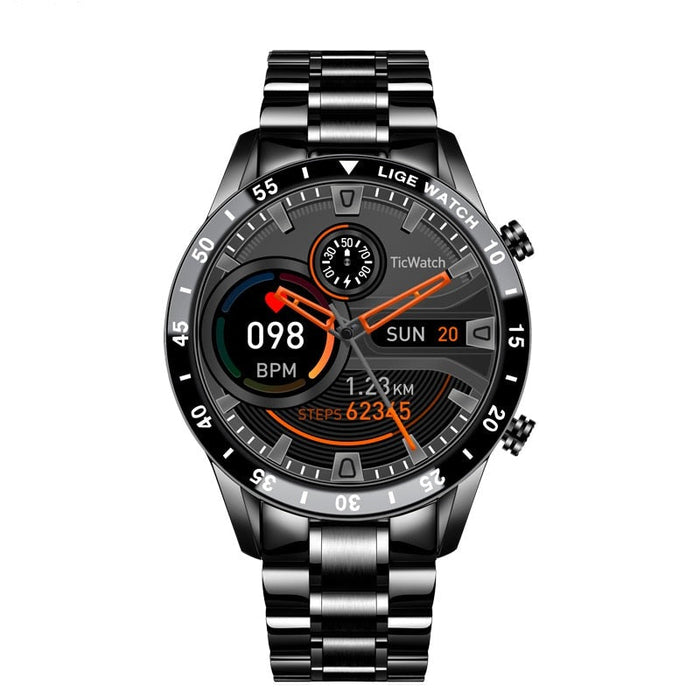 Montre Connectée – Appels Bluetooth – Bracelet Acier