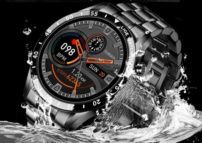 Montre Connectée – Appels Bluetooth – Bracelet Acier