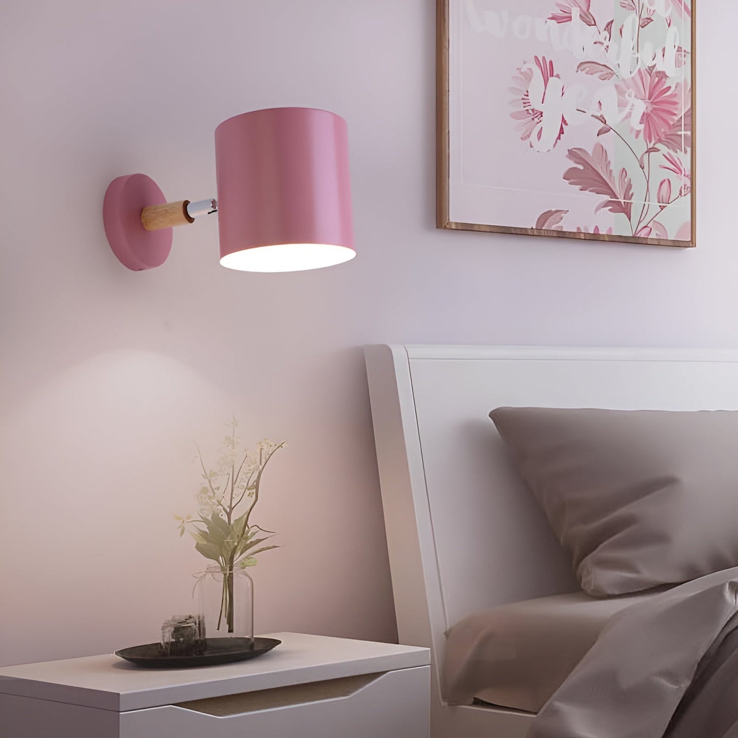 Applique Murale Chambre – Orientable – Abat-jour Métal