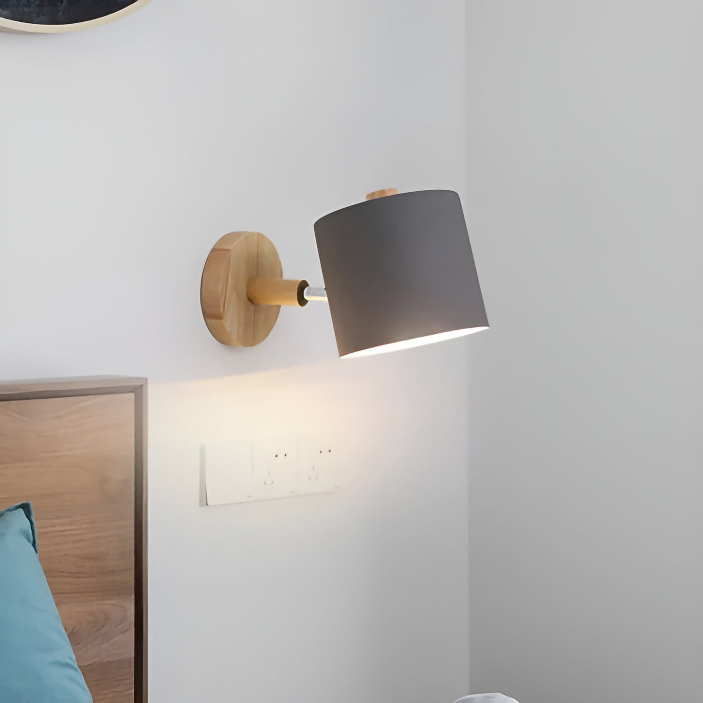 Applique Murale Chambre – Orientable – Abat-jour Métal