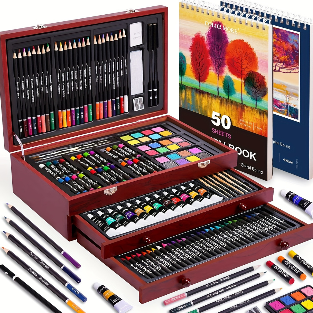 Coffret Artiste Bois 175 Pièces