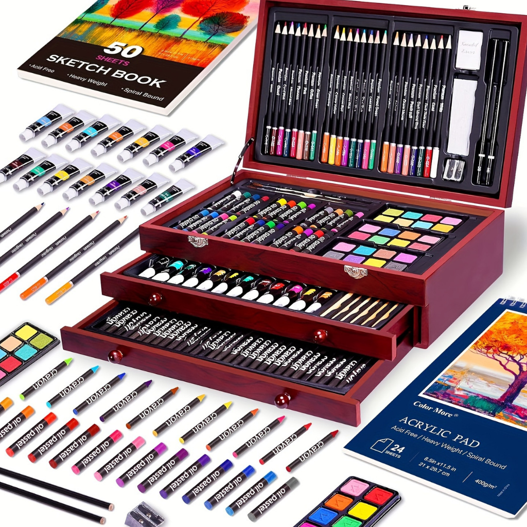 Coffret Artiste Bois 175 Pièces