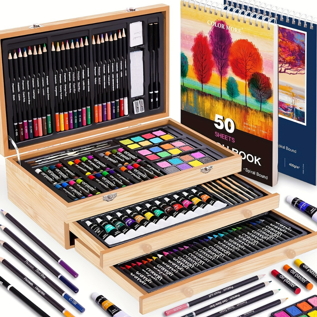 Coffret Artiste Bois 175 Pièces