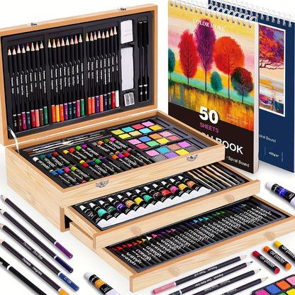 Coffret Artiste Bois 175 Pièces