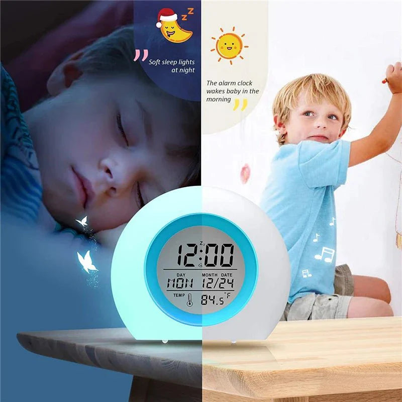 Réveil Lumineux Enfant – Veilleuse LED – Chambre