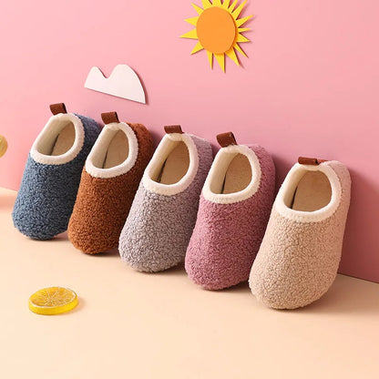 Chaussons Enfant Chauds Antidérapants Laine