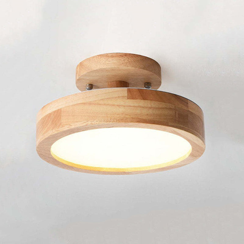 Plafonnier LED – Effet Bois – Diffuseur Opalin