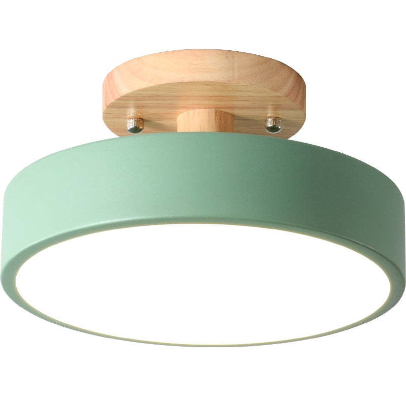 Plafonnier LED – Effet Bois – Diffuseur Opalin