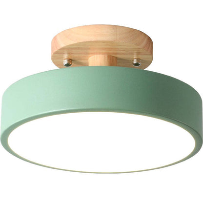Plafonnier LED – Effet Bois – Diffuseur Opalin