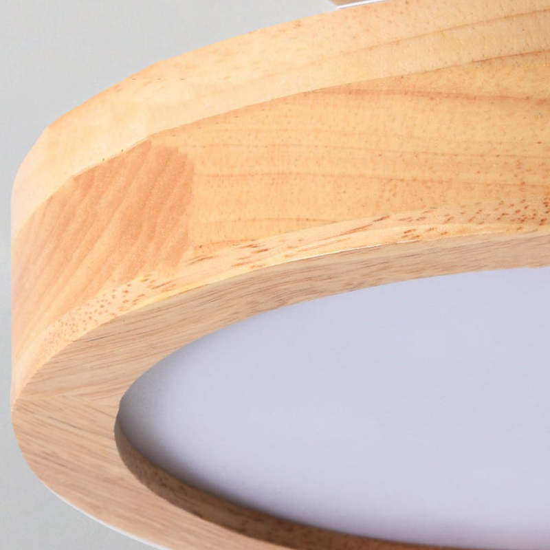 Plafonnier LED – Effet Bois – Diffuseur Opalin