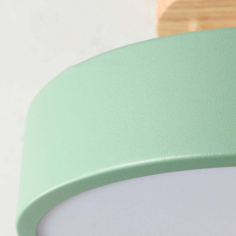 Plafonnier LED – Effet Bois – Diffuseur Opalin