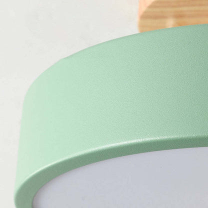 Plafonnier LED – Effet Bois – Diffuseur Opalin