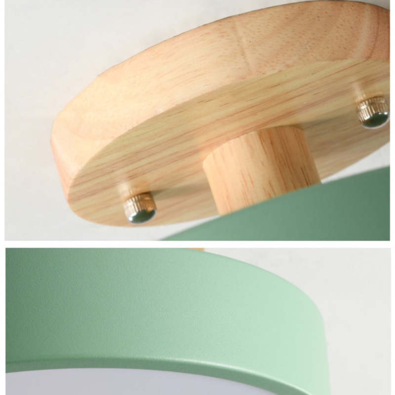 Plafonnier LED – Effet Bois – Diffuseur Opalin