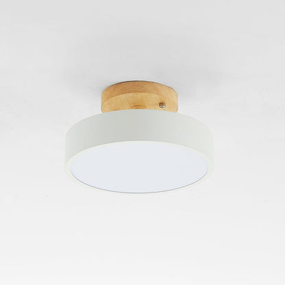 Plafonnier LED – Effet Bois – Diffuseur Opalin