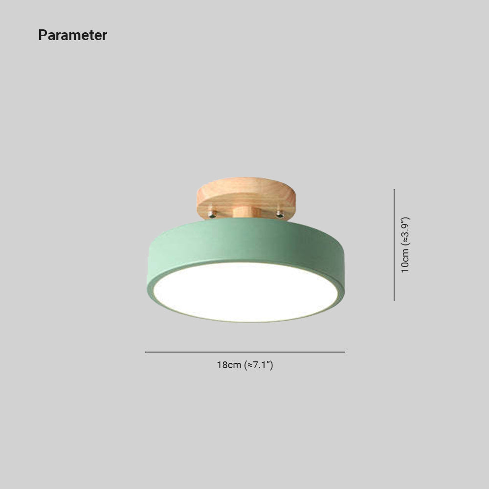 Plafonnier LED – Effet Bois – Diffuseur Opalin