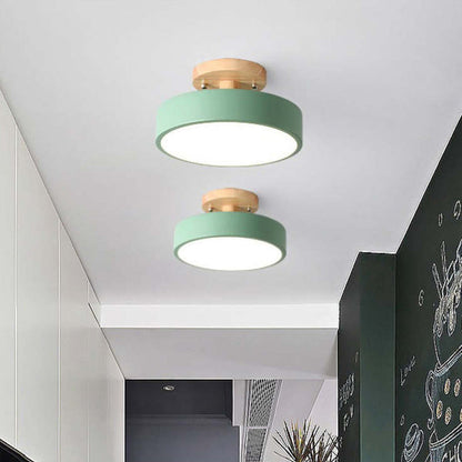 Plafonnier LED – Effet Bois – Diffuseur Opalin