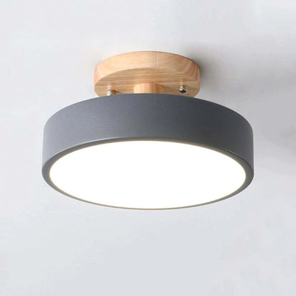 Plafonnier LED – Effet Bois – Diffuseur Opalin