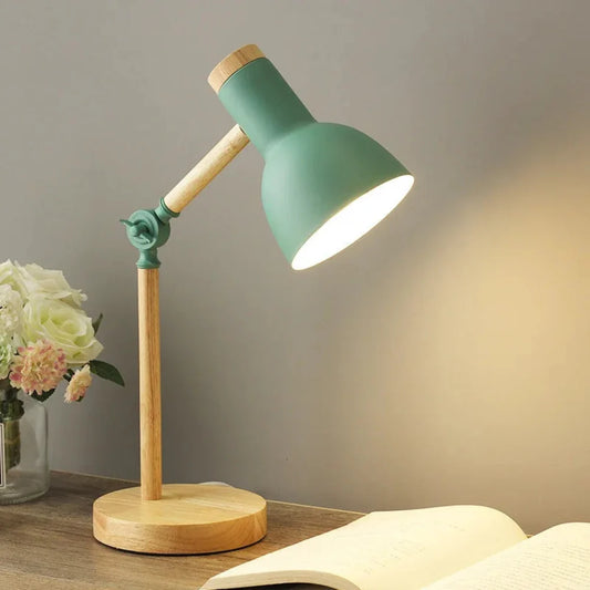 Lampe de Bureau - Réglable - Nordique Bois Lecture