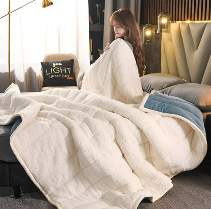 CloudHaven  Couverture Sherpa | Chaleur Ultra-Douce pour Lit et Canapé