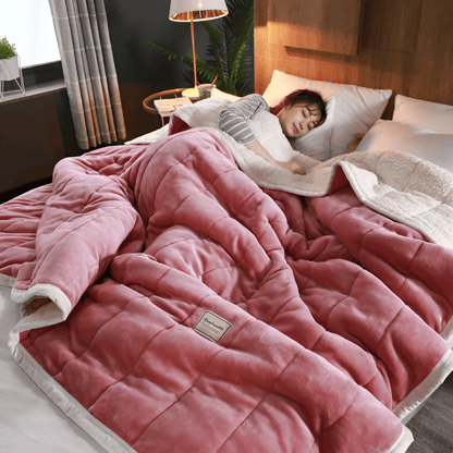 CloudHaven  Couverture Sherpa | Chaleur Ultra-Douce pour Lit et Canapé