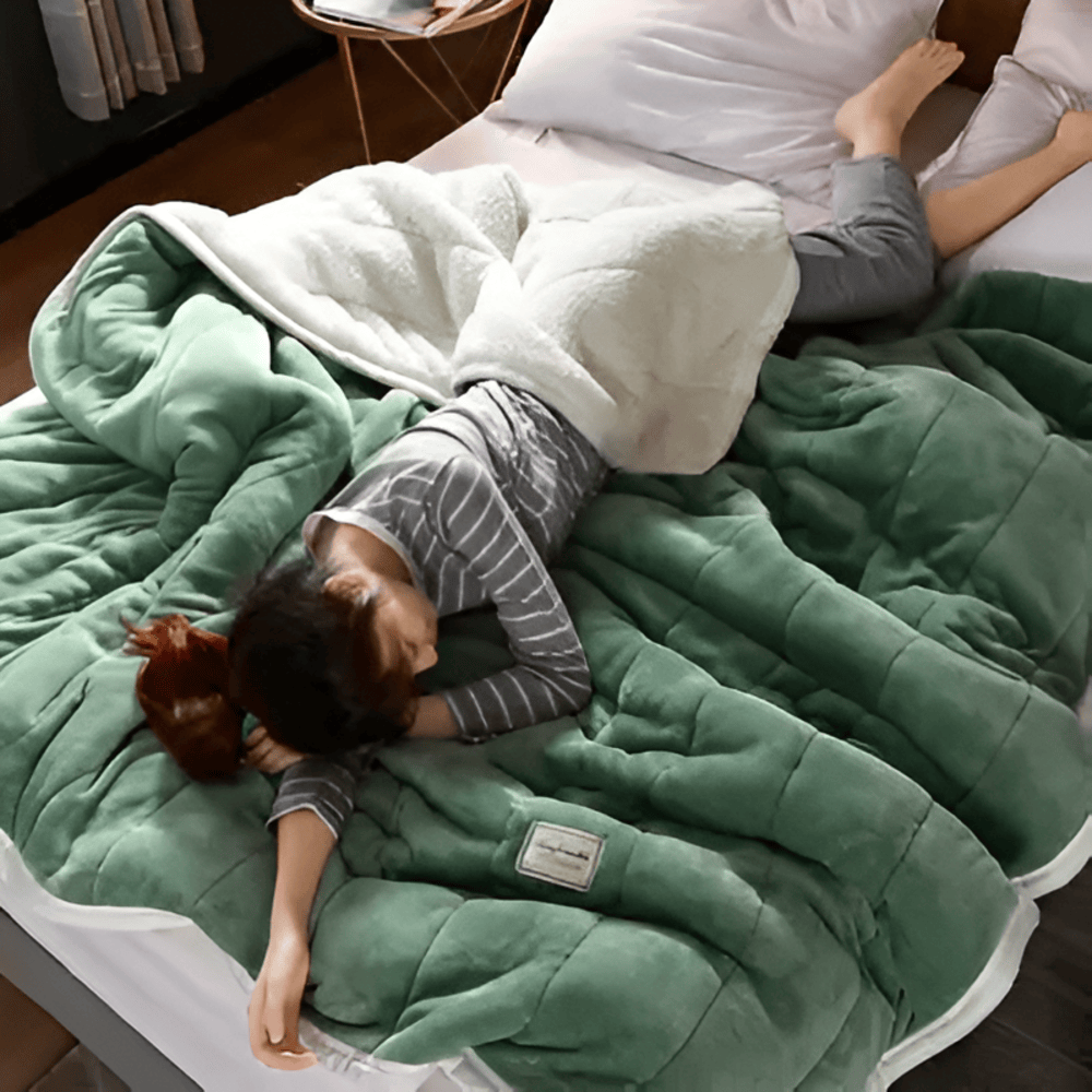CloudHaven  Couverture Sherpa | Chaleur Ultra-Douce pour Lit et Canapé