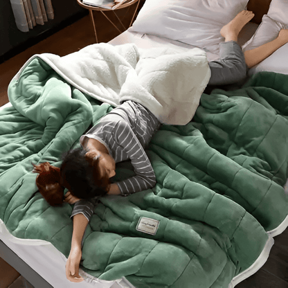 CloudHaven  Couverture Sherpa | Chaleur Ultra-Douce pour Lit et Canapé
