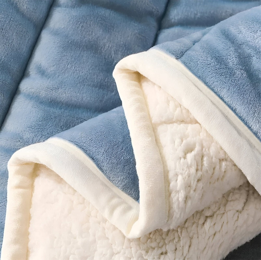 CloudHaven  Couverture Sherpa | Chaleur Ultra-Douce pour Lit et Canapé