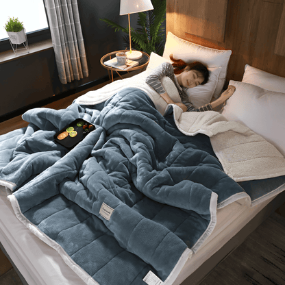 CloudHaven  Couverture Sherpa | Chaleur Ultra-Douce pour Lit et Canapé