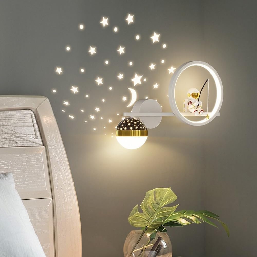 Applique Murale Enfant – Astronaute – Projection Étoiles